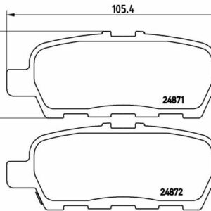 ARKA BALATA NISSAN XTRAIL 2.0-2.2DCI 01 INFINITI FX35 3.5 03 FX45 4.5 03 GRAND VİTARA 2.4 09 - VALEO