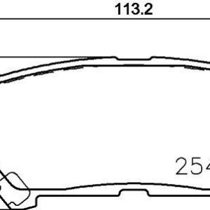 ARKA DİSK FREN BALATASI HONDA PILOT 3.5 01/09 - 06/15 - VALEO