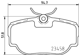 ARKA BALATA RANGEROVER 2.5D 2.5TDİ 4.0 V8-4.6 1992-2002 DISCOVERY 2.5 TD5 4.0 1998-2004 - VALEO