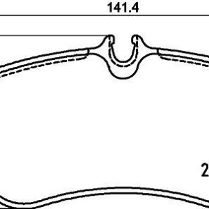 ARKA DİSK FREN BALATASI MAN TGE 2.100 2.0D 11/16 MAN TGE 2.140 2.0D 11/16 MAN TGE 2.180 2.0D 11/16 - VALEO