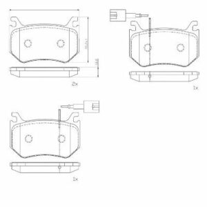 ARKA DİSK FREN BALATASI ALFA ROMEO GİULİA 2.9 10/15 - VALEO