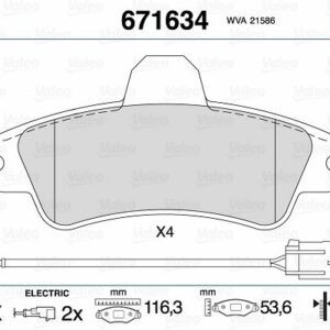 ARKA BALATA FİŞLİ MONDEO GHIA 93-01 - VALEO