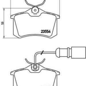 ARKA DİSK FREN BALATASI VOLKSWAGEN MULTİVAN 2.5/1.9D/2.5D 03/92-04/03 - VALEO