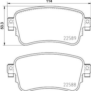 ARKA DİSK FREN BALATASI CITROEN DİSPATCH 1.6D 06/16 CITROEN JUMPY 1.6D/2.0D 04/16 - VALEO