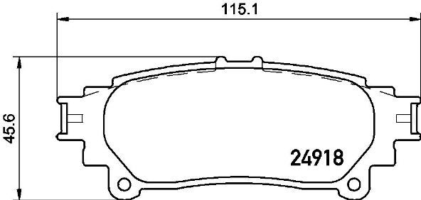 ARKA BALATA LEXUS RX 08-15 - VALEO