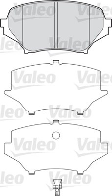 x ÖN BALATA MAZDA MX5 1.6 1.8I16V 2.0 00 05 GDB3401 597464 - VALEO