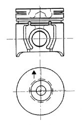 MOTOR PİSTON SEGMAN 1.00 TRANSİT T12-T15 TRITON 68PS / 80PS 2.5DUZ 91 97 93.67mm - YENMAK