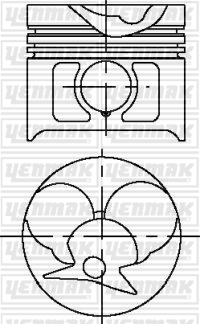 MOTOR PİSTON SEGMAN STD 190D 2.5 250TD-250D TURBO 300D-300TD-300TD TURBO E300TD-300SD - YENMAK