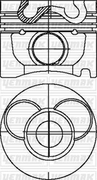 MOTOR PİSTON SEGMAN STD SPRiNTER 290GD-E290TD-212D-312D-412D - YENMAK