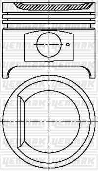 MOTOR PİSTON SEGMAN STD VERGASER KAT - YENMAK