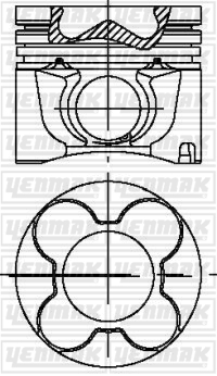 x MOTOR PİSTON SEGMAN STD ASTRA-OMEGA-VECTRA-ZAFIRA 2.0 16V X2.0 DTL/Y2.0DTL 83.98MM - YENMAK