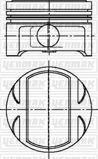 x MOTOR PİSTON SEGMAN STD CALIBRA-OMEGA-VECTRA 2.5 93 6 silindir C2.5XE/X2.5XE V6 24V Ecotec 81. - YENMAK