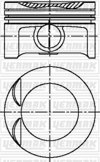 MOTOR PİSTON SEGMAN STD ASTRA F 1.8i 16V VECTRA B 1.8i 16V - YENMAK