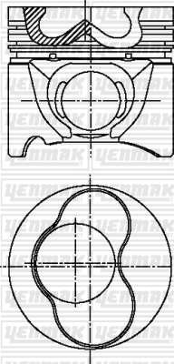 MOTOR PİSTON SEGMAN STD AUDI 80 1.9 - YENMAK