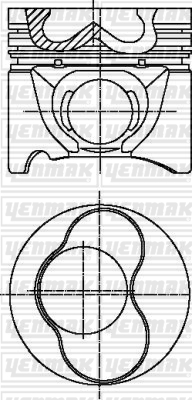 MOTOR PİSTON SEGMAN STD AUDI 80 1.9 - YENMAK