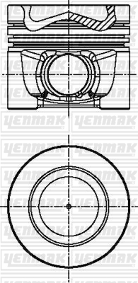 MOTOR PİSTON SEGMAN STD GOLF-A3-TT-SUPERB-2.0 TDI 16V - YENMAK