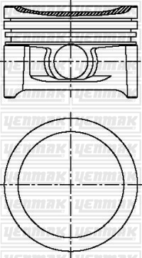 MOTOR PİSTON SEGMAN STD SMART 600T - YENMAK