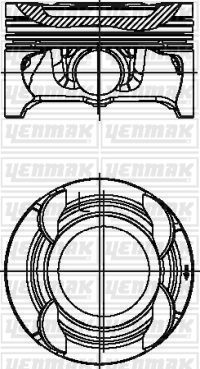 MOTOR PİSTON SEGMAN STD C180 - YENMAK