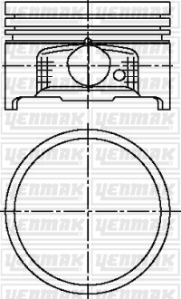 MOTOR PİSTON SEGMAN TU1JP 72.00 STD - YENMAK