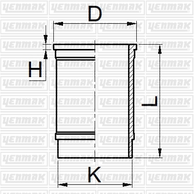 MOTOR GÖMLEĞİ 404-504 L BENZIN 84.00 STD - YENMAK