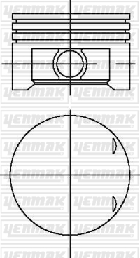 PISTON SEGMAN STD CIVIC 1.6 VTEC 01-06 D16 75 MM - YENMAK