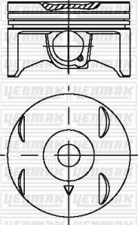 MOTOR PİSTON SEGMAN STD HONDA 81MM - YENMAK