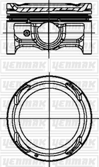 PISTON SEGMAN STD ACCENT BLUE/I20 11- 1.4 BENZINLI 72 MM G4LC 6 ILERI - YENMAK