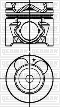 PISTON SEGMAN STD ERA DIZEL 06- / CERATO 1.5 DIZEL D4FA - YENMAK