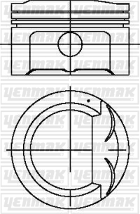 PISTON SEGMAN STD ACCENT ERA 06- 1.4 BENZINLI - YENMAK