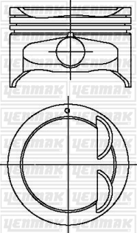 PISTON SEGMAN STD ACCENT 1.6 ADMIRA 03-05 / ERA 06- 1.6 BENZINLI - YENMAK