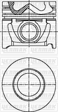 PISTON SEGMAN STD ACCENT ADMIRA CRDI 03-05 / TUCSON / SANTAFE 2.0 D3EA - YENMAK