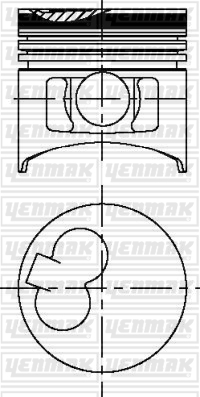 PISTON SEGMAN STD 1-3 STAREX / BONGO / K2500 TCI-YM D4BH - YENMAK