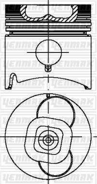 PISTON SEGMAN STD ISUZU NKR A/B/C NPR SEGMANLI - YENMAK