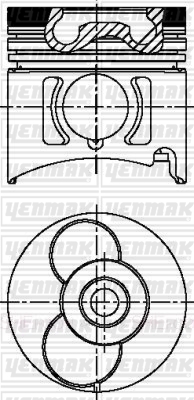 PISTON SEGMAN STD ISUZU NKR55 TURBO ADET TURKIYEDE YOK - YENMAK