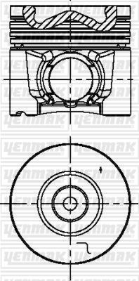 PISTON SEGMAN STD D-MAX EURO5 4JJ1 12- 8981800181 - YENMAK