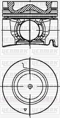 PISTON SEGMAN STD ISUZU NLR EURO5 4JJ1 8980437030 - YENMAK