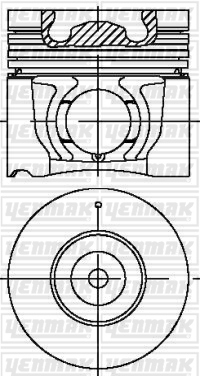 PISTON SEGMAN D-MAX 2.5 motor EURO 4 4JK1-TC - YENMAK