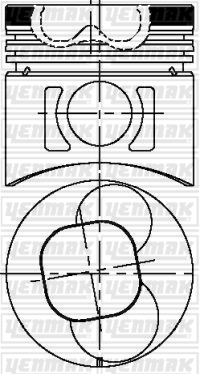 PISTON SEGMAN STD ISUZU NPR59 ADET A/ B/ C 3777705750 - YENMAK