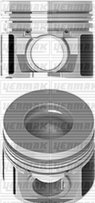 PISTON SEGMAN STD ISUZU 4HK1TC EURO3-4-5 / 115.00 MM 898041141-0 / 897602800-1 - YENMAK