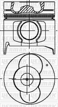 PISTON SEGMAN STD KOBRA K3600 100MM - YENMAK