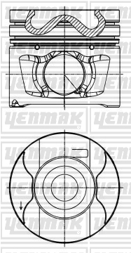 MOTOR PİSTON SEGMAN STD LAND ROVER 81MM - YENMAK