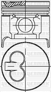 PISTON SEGMAN STD MAZDA E2200 YM 99- RF - YENMAK