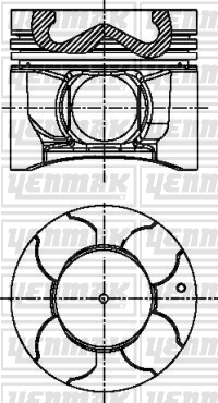 PISTON SEGMAN STD 2-4 L200 CR 10-15 EURO5 1110C703 - YENMAK