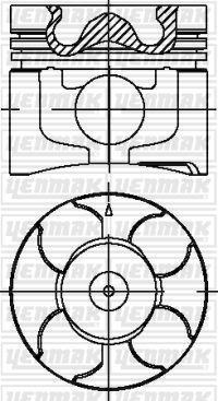 PISTON SEGMAN STD 1-3 L200 CR 06 -09 EURO 4 ADET FİYATI - YENMAK