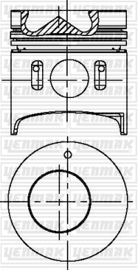 PISTON SEGMAN STD CANTER 515/ 635 / HD77 ME012174 ME018274 - YENMAK