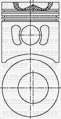 PISTON SEGMAN STD CANTER 449 - YENMAK