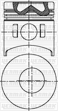 PISTON SEGMAN STD CANTER 659 DUZ / 519 / 639 / 839 ME222953 ME018277 - YENMAK