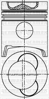 MOTOR PİSTON SEGMAN STD MITSUBISHI 130MM - YENMAK