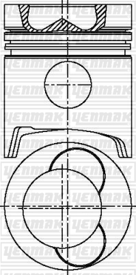 MOTOR PİSTON SEGMAN STD MITSUBISHI 130MM - YENMAK