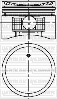 MOTOR PİSTON SEGMAN STD NISSAN 73.6MM - YENMAK